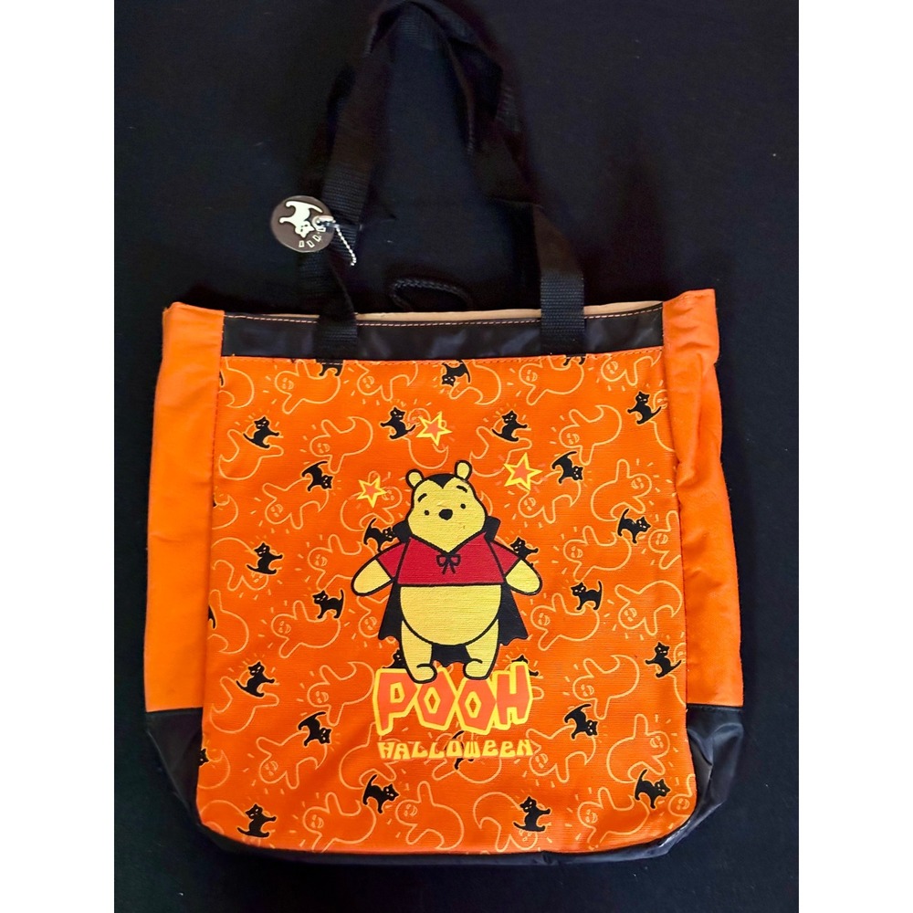 Disney Direct Vintage 2004 Winnie Pooh Halloween Canvas Tote Bag Trick or Treat